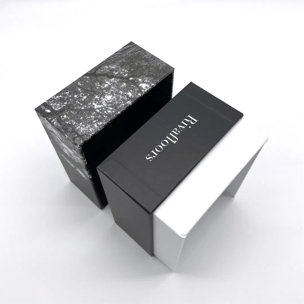 Custom High Quality Black Printing Product Shipping Packaging with Partition Insert Gift Box