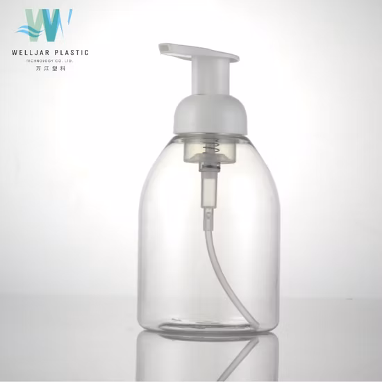 400mlプラスチックペット化粧品ラウンドフォームポンプボトル