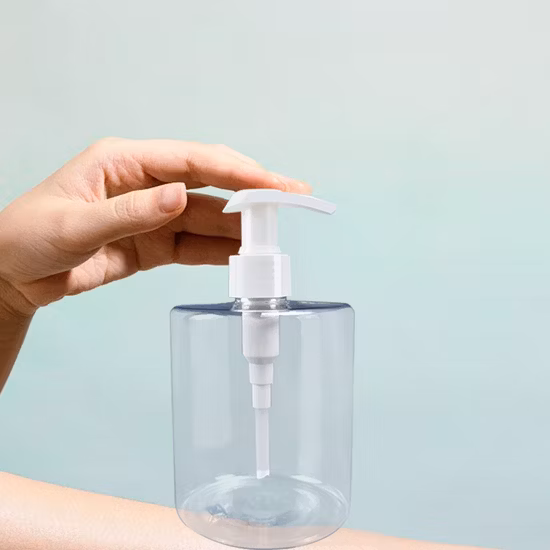 手洗い用ローションポンプ付き400mlプラスチックペットボトル