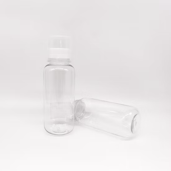 キャップ付き工場透明プラスチック包装食品グレードのペットうがい薬ボトル